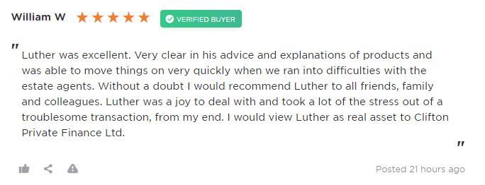 Review of Clifton Private Finance by barrister client